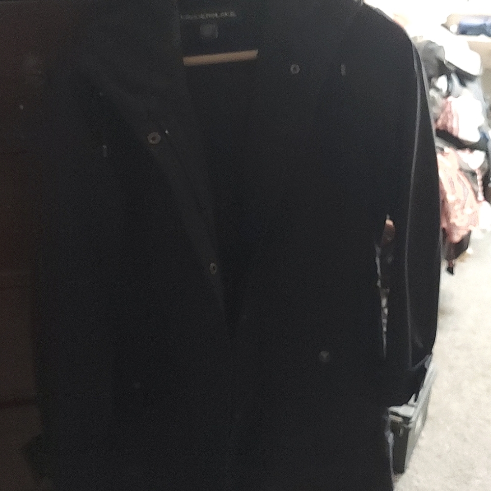 Black raincoat